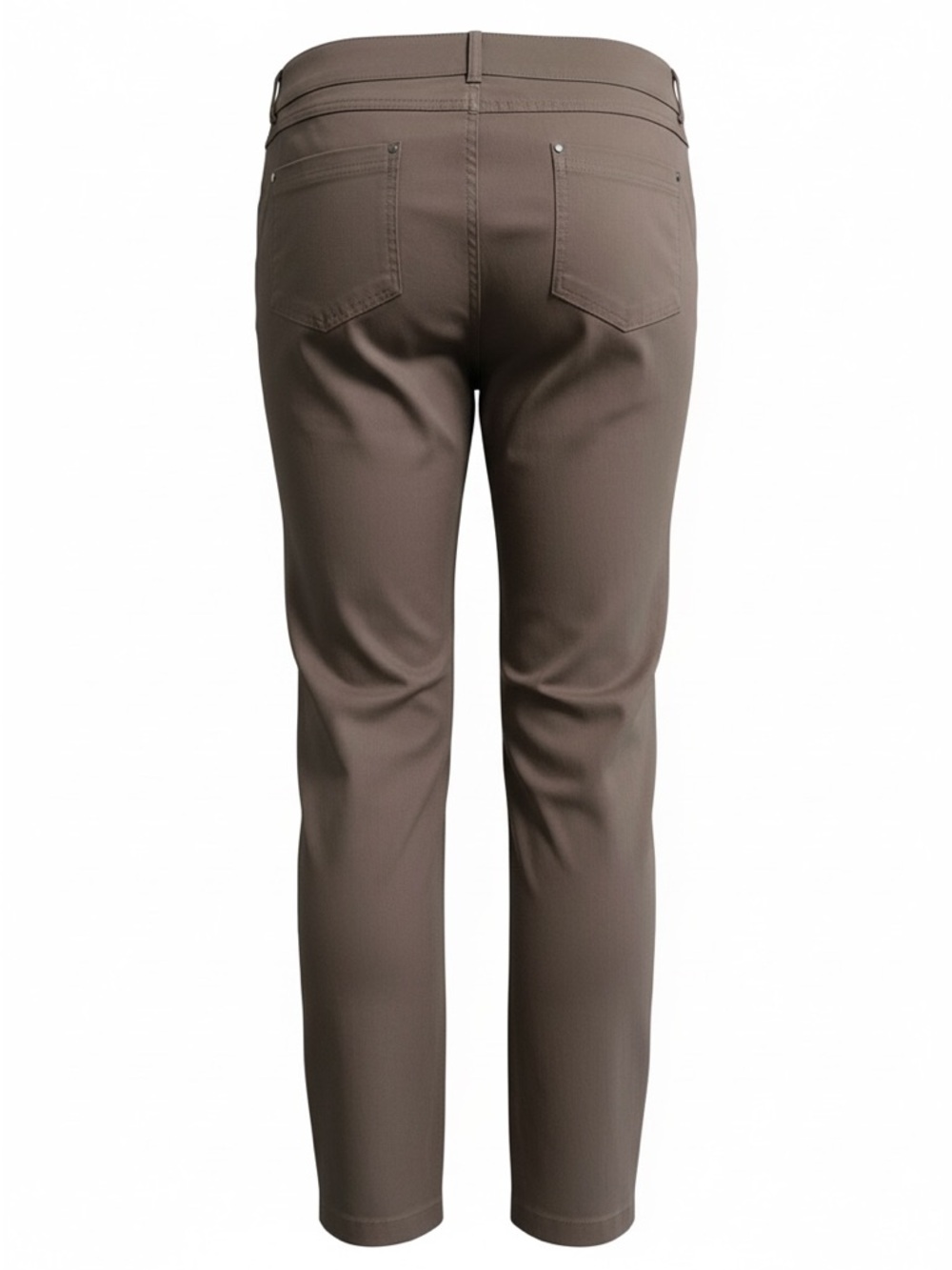 89th & Madison Straight Leg Pants Comfort Waist Stretch Color: Mocha Size 14P - Picture 4 of 6
